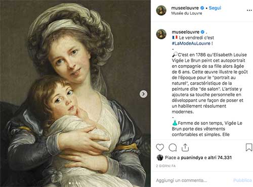 Social strategy del Museo Louvre