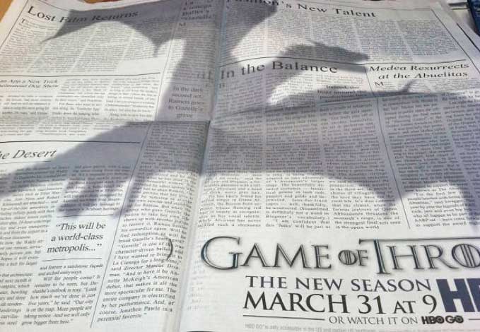 GoT guerrilla marketing