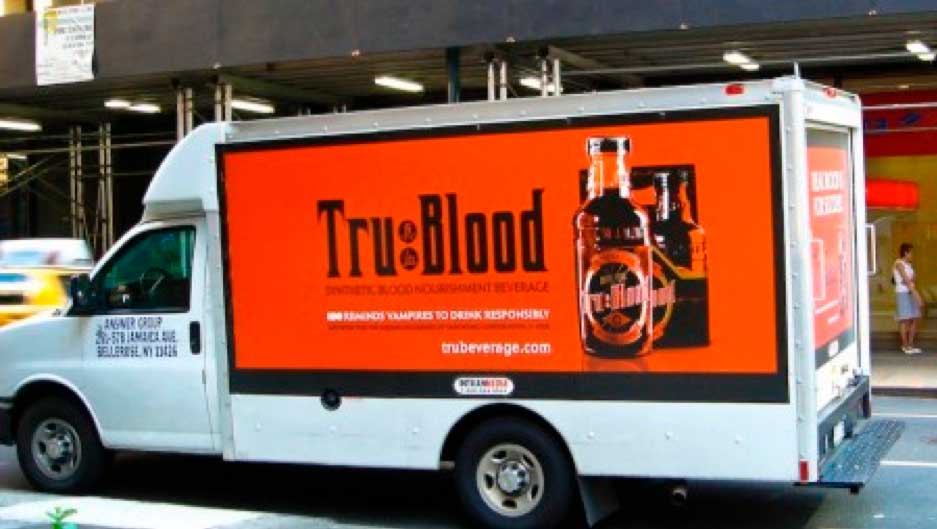 camion per promuovere true blood