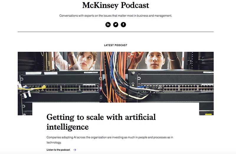 McKinsey branded podcast