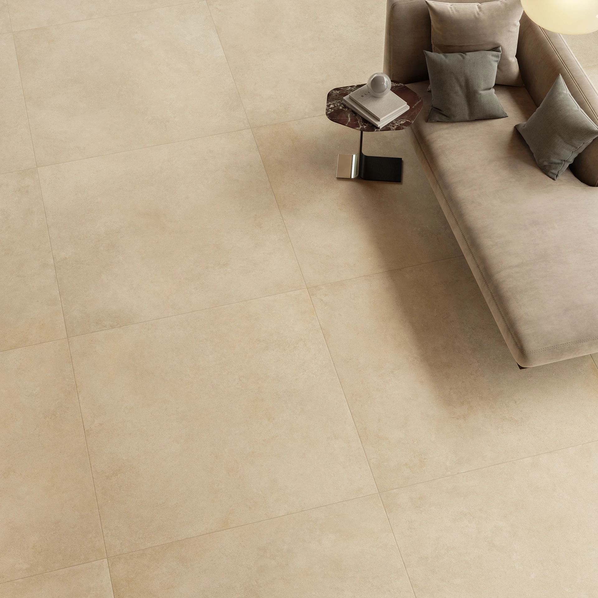 Caesar Ceramiche: rendering realistico di un particolare dell'ambiente